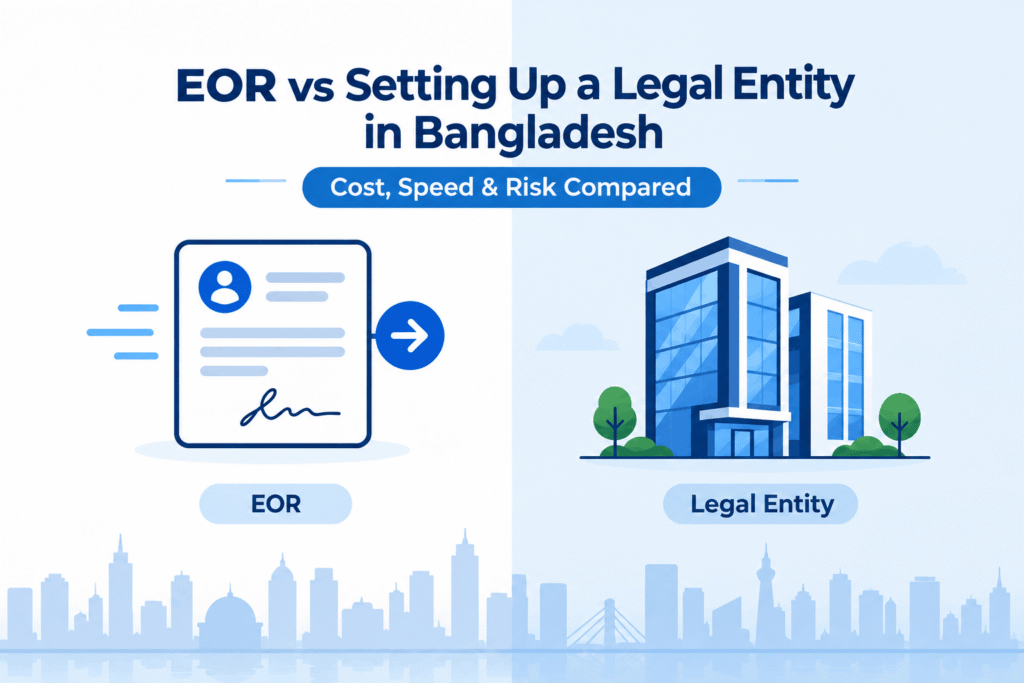 EOR vs Setting Up a Legal Entity in Bangladesh: Cost, Speed & Risk Compared